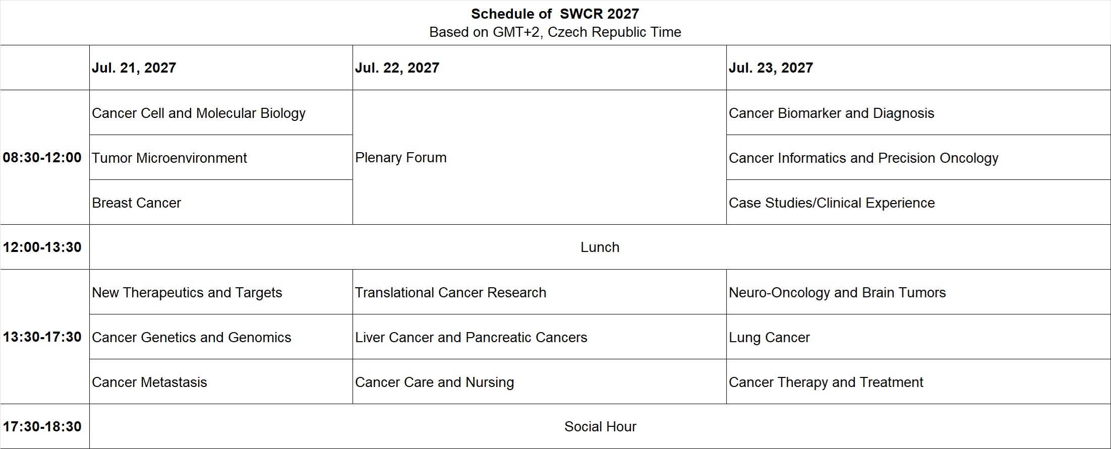 schedule